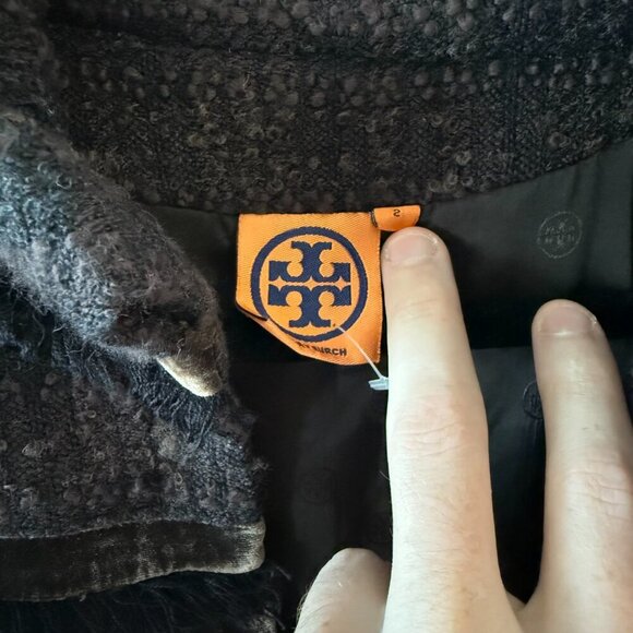 Tory Burch Tweed Style Dress Size 2 Color Brown - Picture 2 of 5